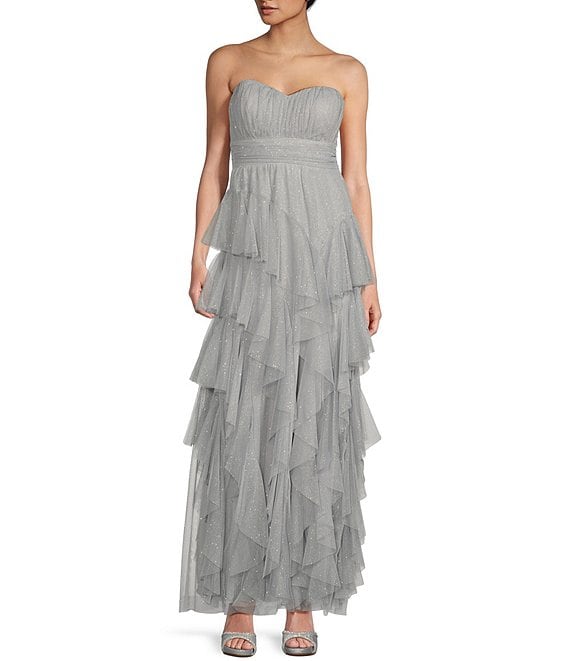 Dillards hotsell ruffle dress