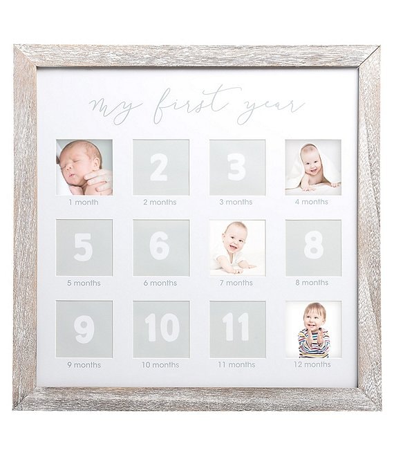 Pearhead Rustic First Year Photo Frame | Dillard's