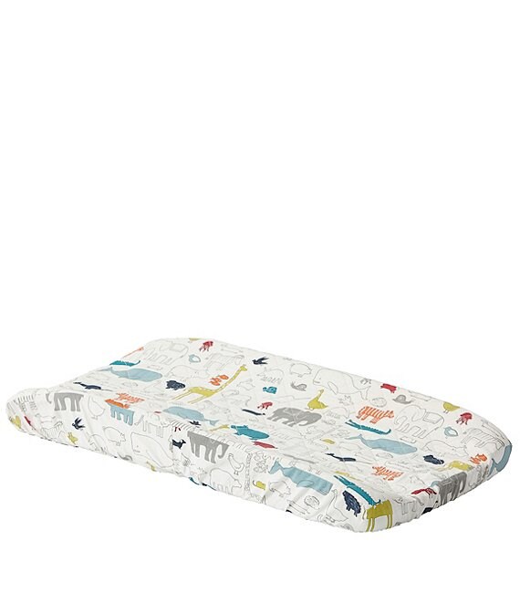 Pehr Noah's Ark Print Diaper Quilted Changing Pad Cover