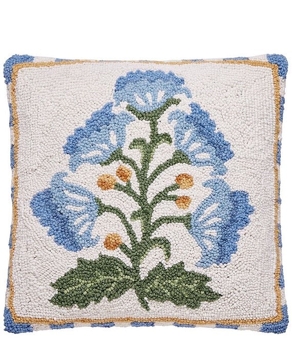 Peking Handicraft Mughal Flower Hook Pillow