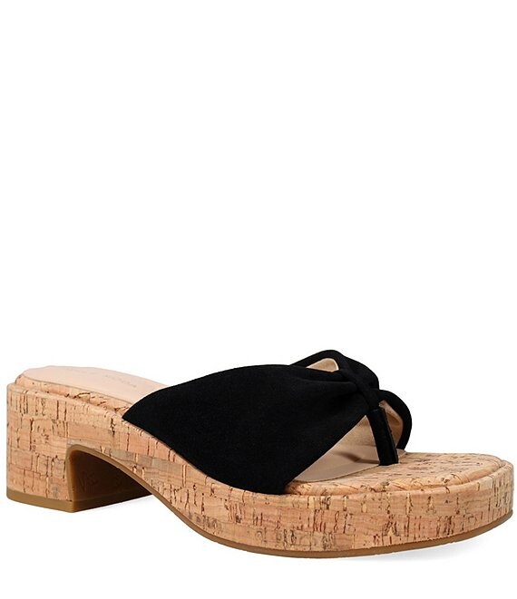 Pelle Moda Bandi Suede Cork Platform Sandals