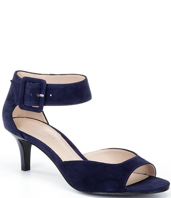 Harper Light Blue Suede Ankle Strap Heels | Heel sandals outfit, Ankle  strap heels, Heels