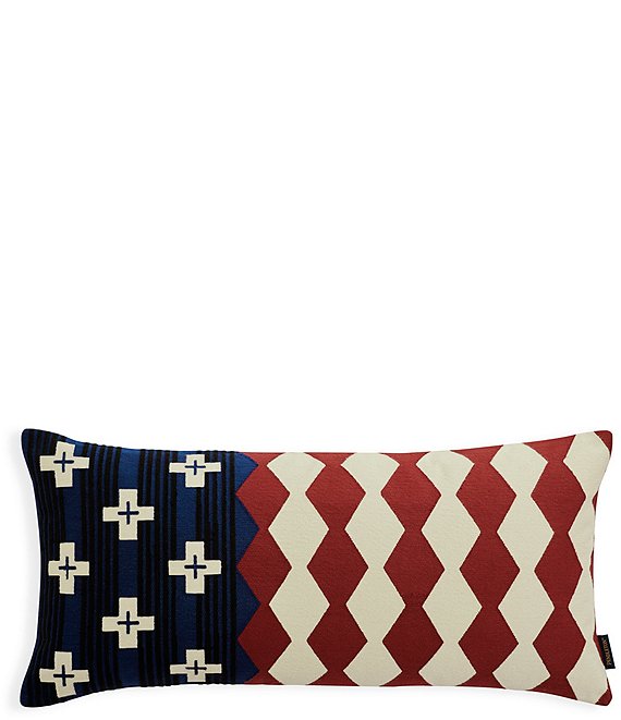 Pendleton Brave Star Americana Embroidered Lumbar Decorative Pillow