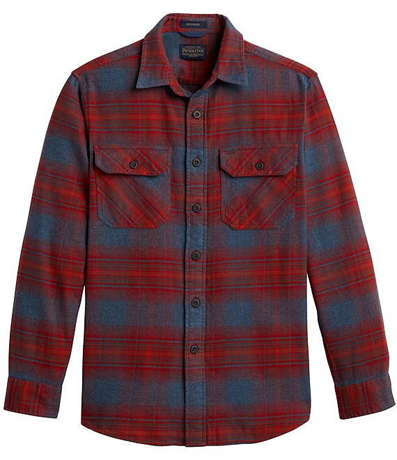 Pendleton Burnside Flannel Plaid Long Sleeve Woven Shirt | Dillard's