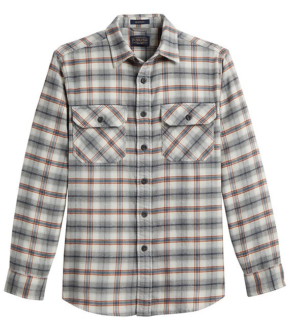 Pendleton Burnside Flannel Plaid Long Sleeve Woven Shirt | Dillard's