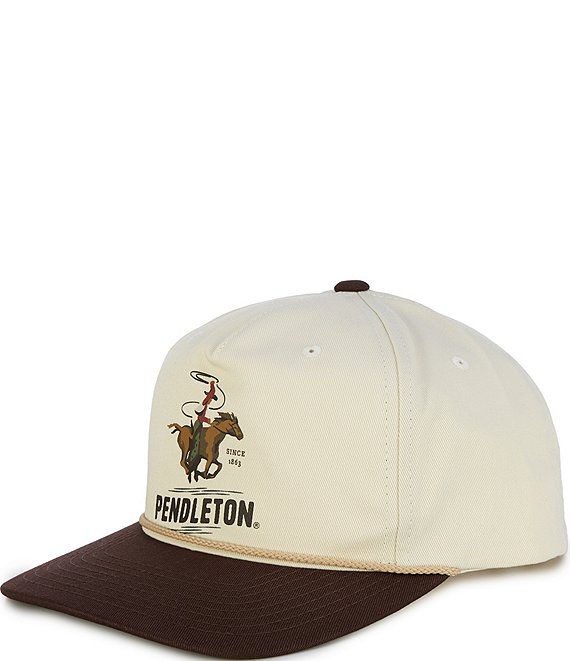 Pendleton Cowboy Snapback Flat-Brim Hat