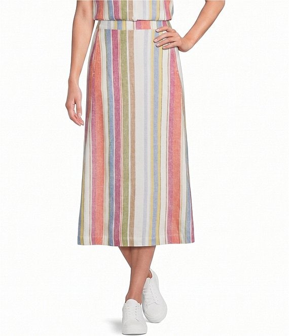 Pendleton Muti Stripe Midi Skirt