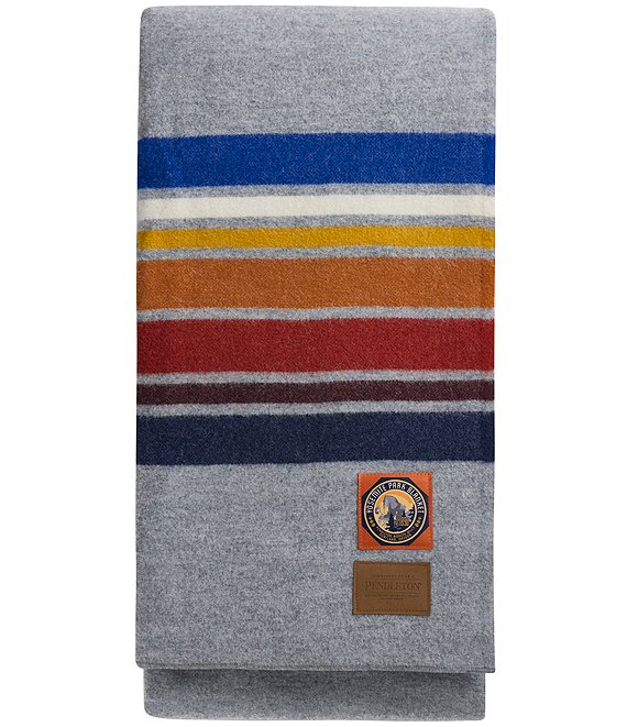 Pendleton National Park Striped Wool Bed Blanket