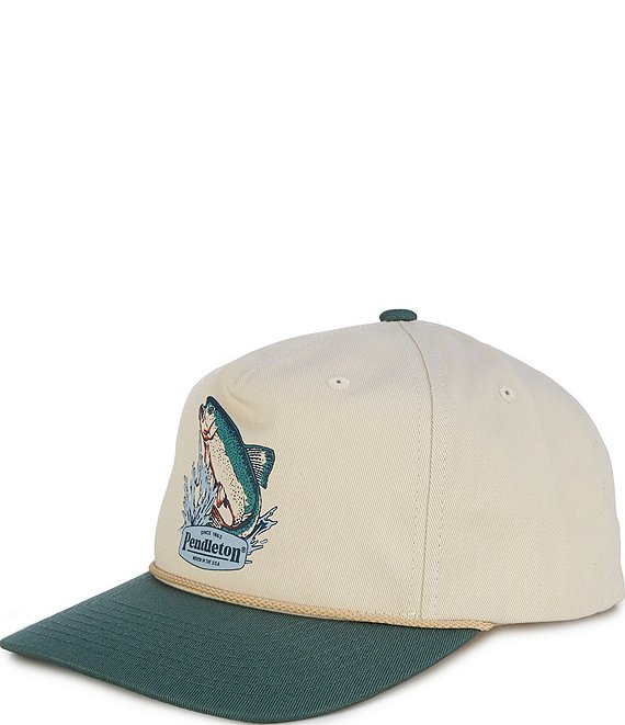 Pendleton Salmon Snapback Flat-Brim Hat