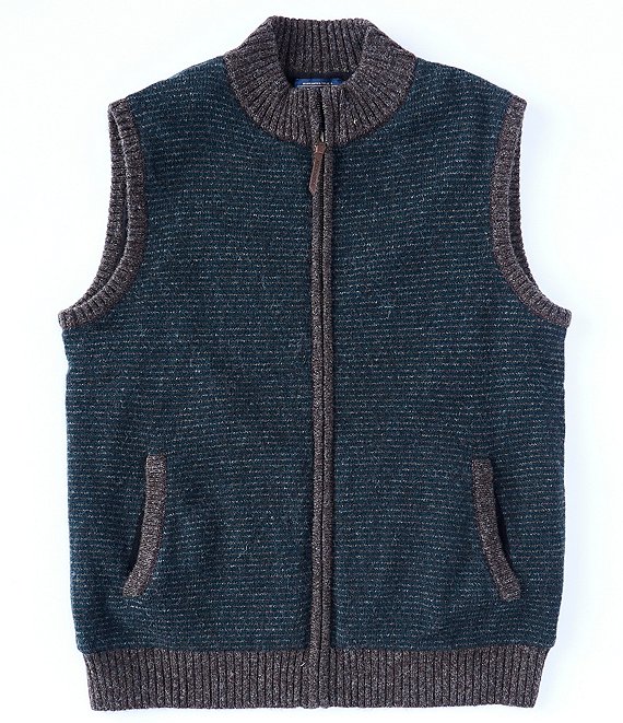 Pendleton Shetland Wool Full-Zip Sweater Vest
