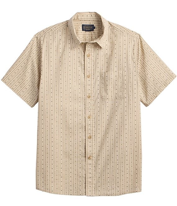 Pendleton Shoreline Stripe Short Sleeve Woven Shirt