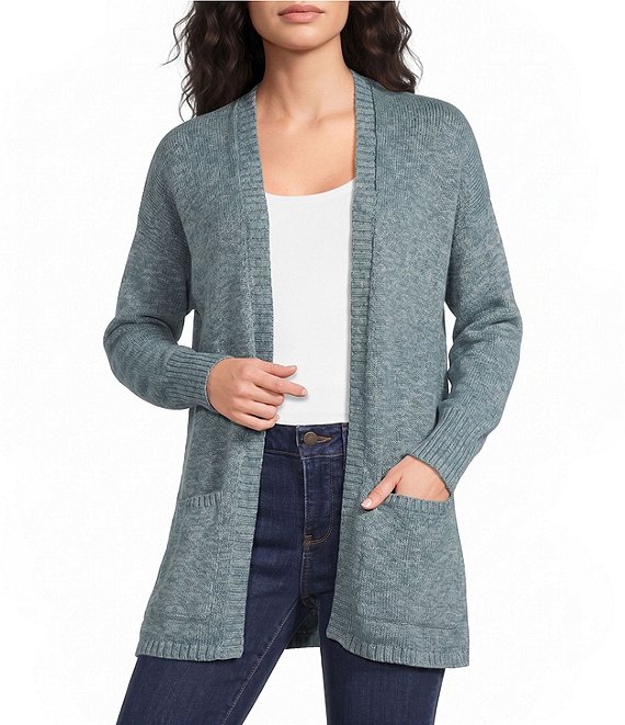 Pendleton Sierra Springs Textured Yarn Open Front Long Sleeve Open Front Cardigan