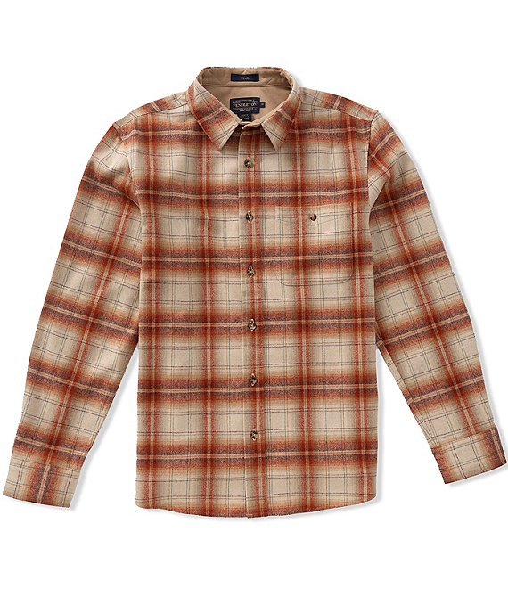 Pendleton Trail Multi Plaid Long Sleeve Woven Shirt