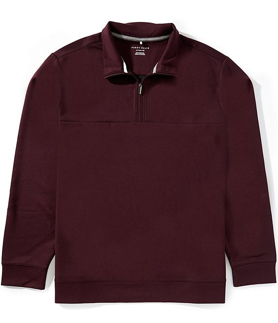 Perry Perry Ellis Neoprene Long Sleeve Quarter-Zip Pullover | Dillard's