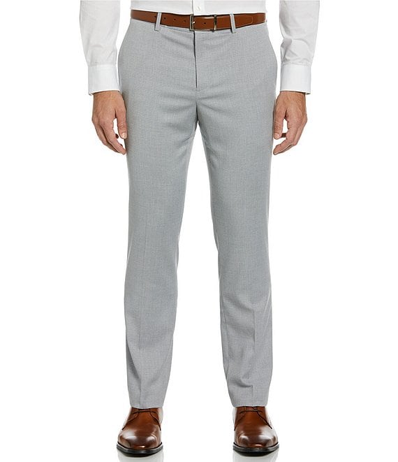 Perry Ellis Slim-Fit Flat-Front Performance Stretch Textured Suit