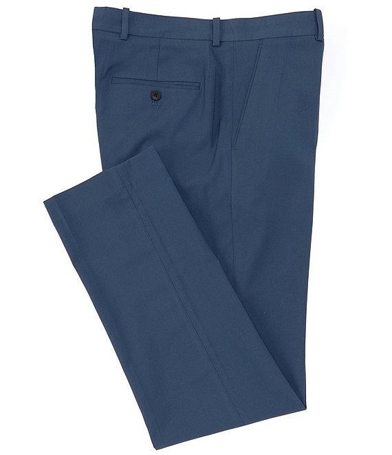 Perry Ellis Slim-Fit Stretch Solid Flat-Front Suit Separate Pants ...