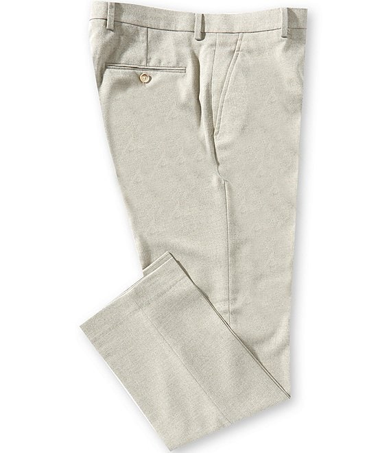 Perry Ellis Solid Tailored Flannel Pants