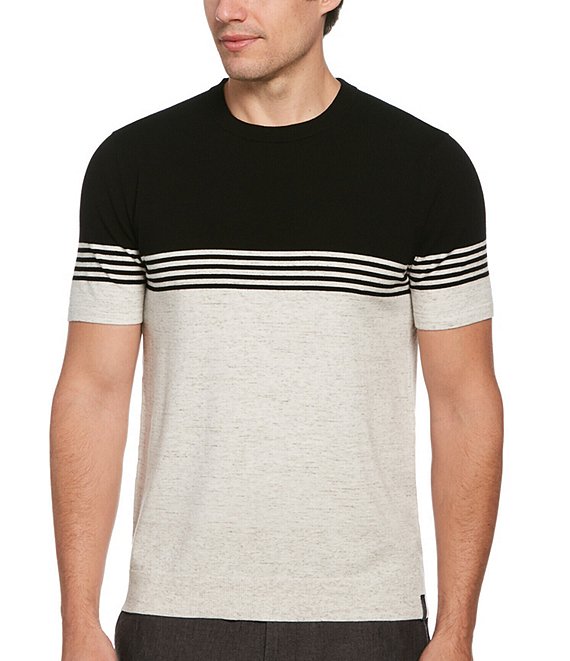 Perry Ellis Stripe Short Sleeve T-Shirt | Dillard's