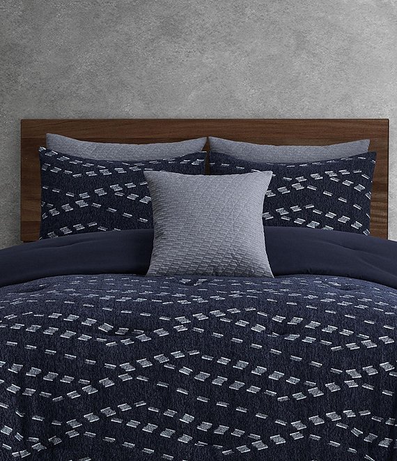 Perry Ellis Venice Subtle Stitched Texture Decorative Square Pillow