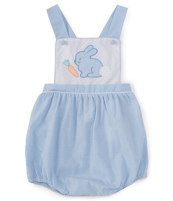 Petit Ami Baby Boys 3-9 Months Sleeveless Bunny-Appliqued Shortalls ...