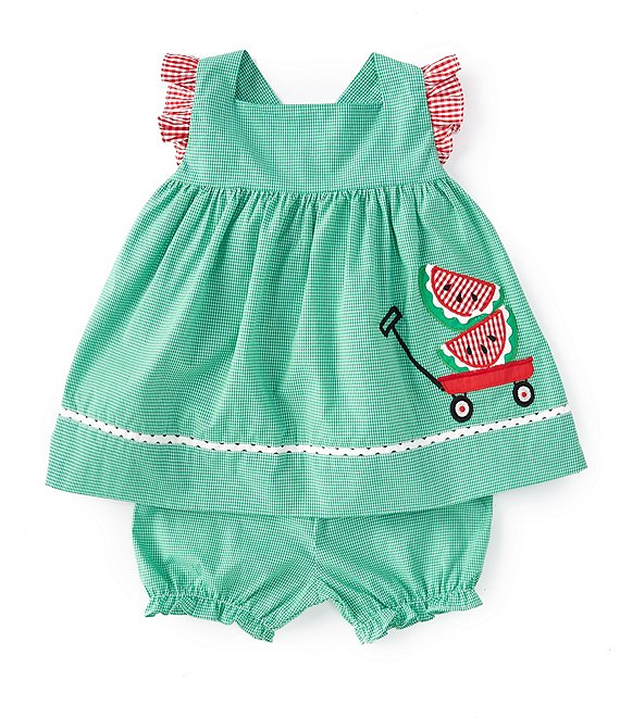 Petit Ami Baby Girls 3-24 Months Sleeveless Watermelon-Applique Empire ...