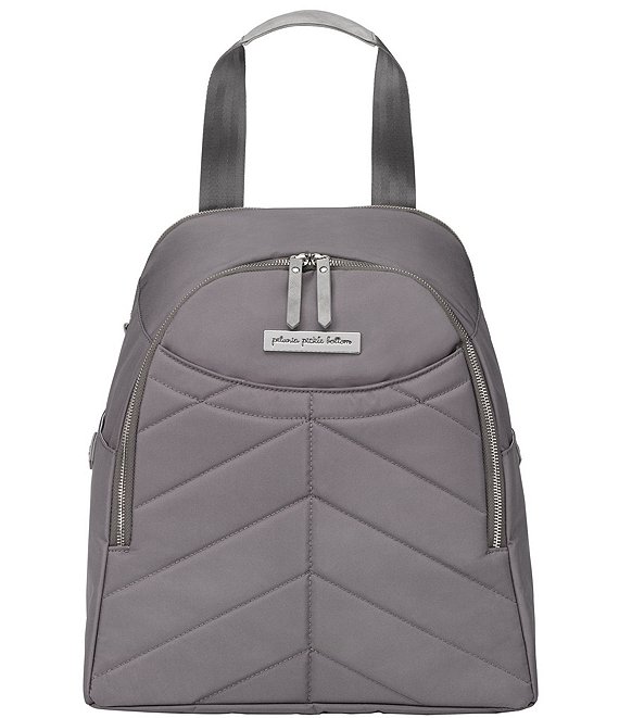 Color:Charcoal - Image 1 - Inter-Mix Slope Charcoal Gray Diaper Bag Backpack