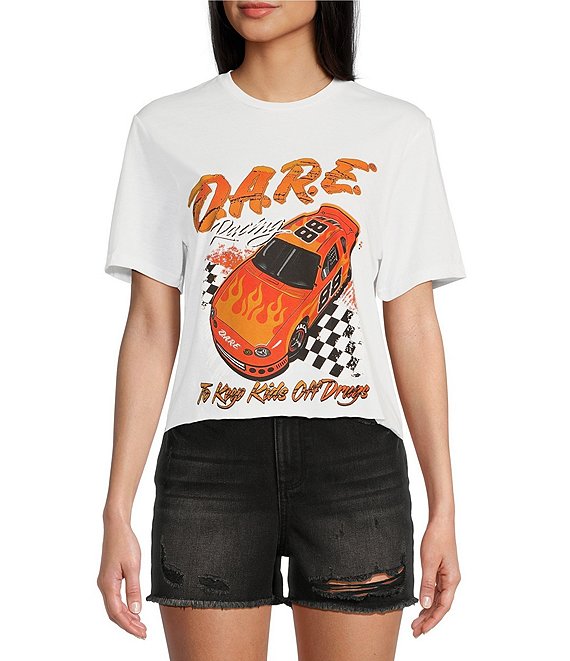 Philcos Short Sleeve The Key King Of Drags Racing T-Shirt, White - Image 1
