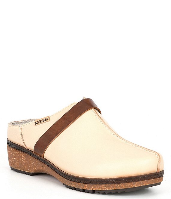 Color:Marfil - Image 1 - Granada Wow Leather Clogs
