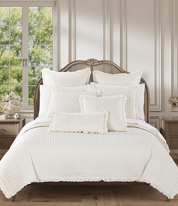 Piper & Wright Songbird Channel Striped Pleated Solid Mini Quilt Set