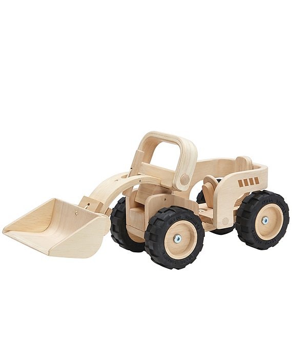 Color:Natural - Image 1 - Wooden Toy Bulldozer