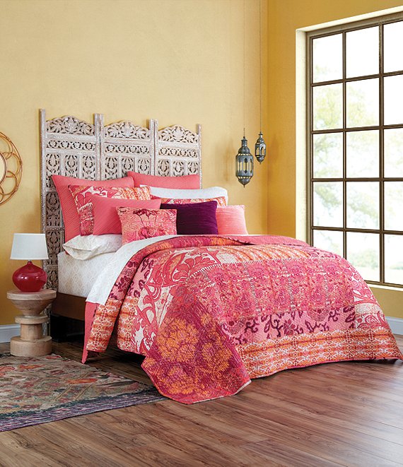Poetic Wanderlust Tracy Porter Pink Patterned Verity Cotton Quilt ...