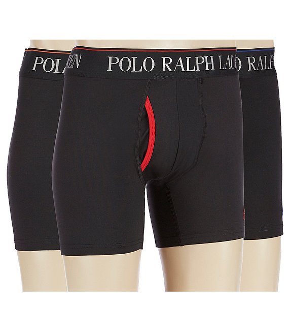 Polo Ralph Lauren 4D Flex Max Side Panel Boxer Briefs 3-Pack