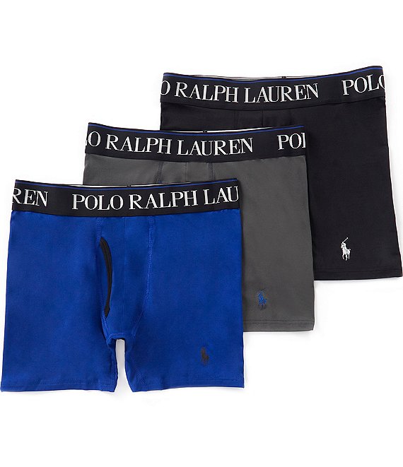 Polo Ralph Lauren 4D Flex Performance Assorted Boxer Briefs 3-Pack