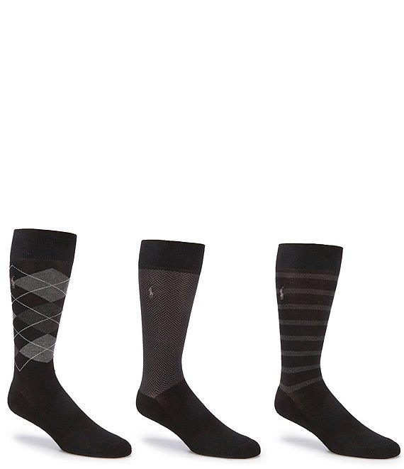 Polo Ralph Lauren Argyle Crew Socks 3-Pack