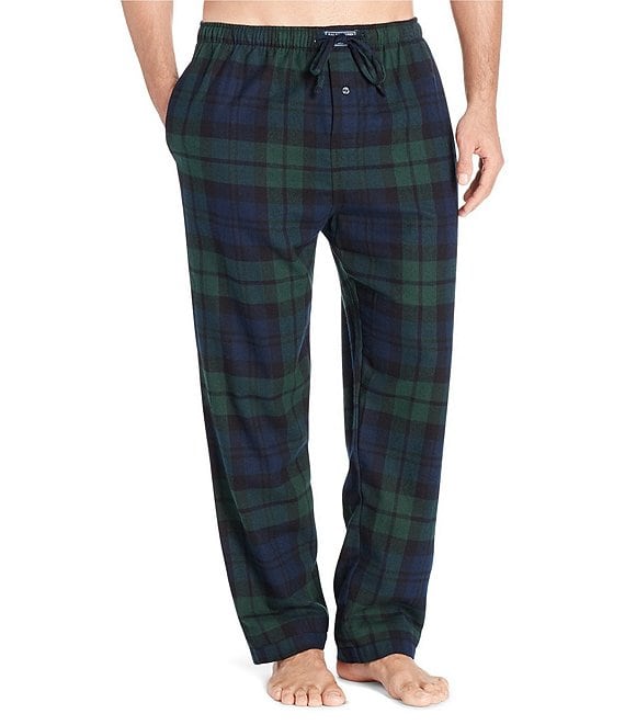 Polo Ralph Lauren Big & Tall Blackwatch Tartan Flannel Pajama Pants ...