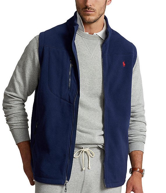 Polo Ralph Lauren Big & Tall Brushed Fleece Vest | Dillard's