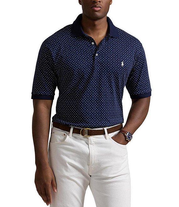 Polka shops Dot RALPH LAUREN Short Sleeve Polo Shirt - Large