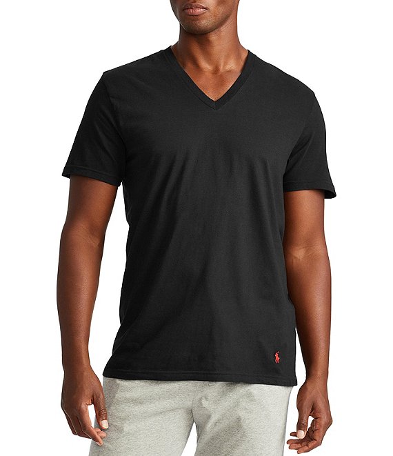 Fashion Shirts V-Neck Shirts Ralph Lauren V-Neck Shirt black casual look 