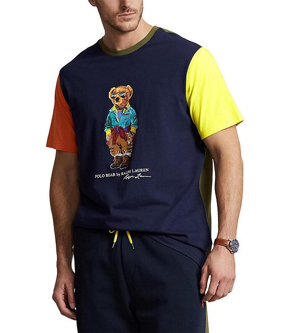 Color:Cruise Navy Color Shop Bear - Image 1 - Big & Tall Color Shop Bear Short-Sleeve Tee