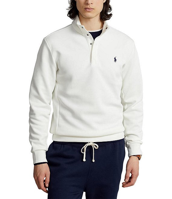 Ralph lauren double discount knit quarter zip sweatshirt