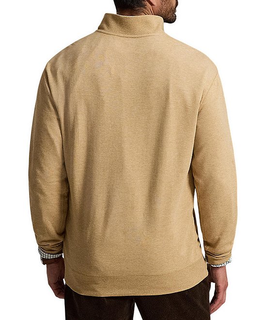 Polo Ralph Lauren Big & Tall Luxury Jersey Quarter-Zip Pullover