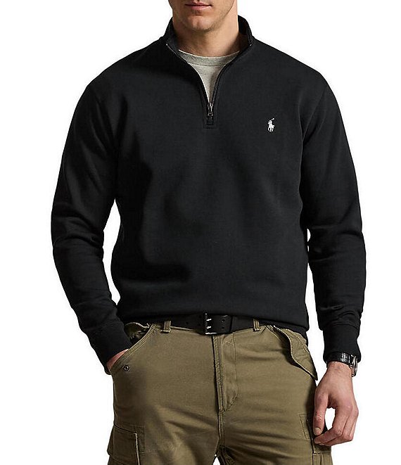Polo Ralph Lauren Big & Tall Quarter Zip Double Knit Pullover