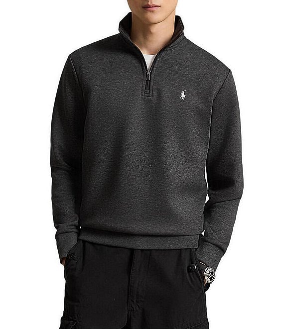 Polo Ralph Lauren Big & Tall Quarter Zip Double Knit Pullover
