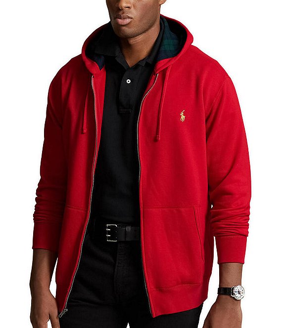 Polo Ralph Lauren Men's RL 2000 Red Fleece Lined Full Zip Hoodie
