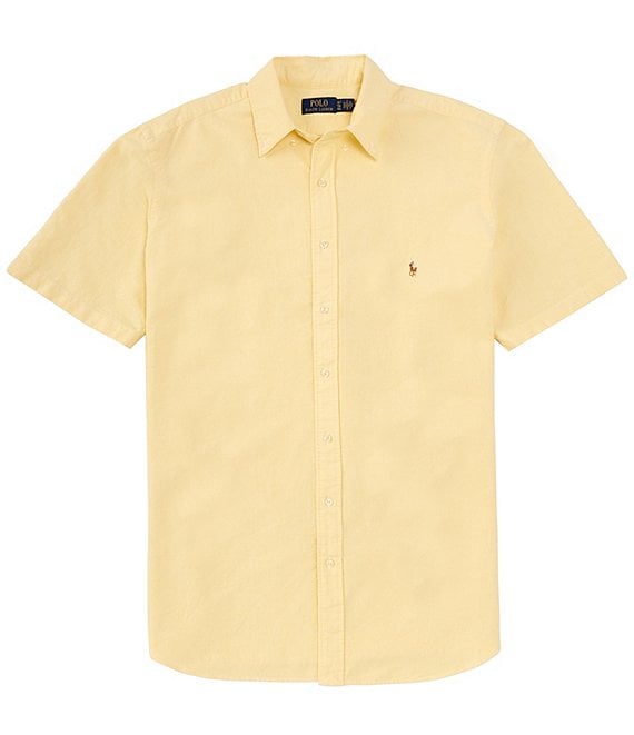 Polo Ralph Lauren Big & Tall Solid Oxford Short Sleeve Woven Shirt ...
