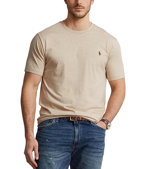 Polo Ralph Lauren Big & Tall Solid Short Sleeve T-Shirt | Dillard's