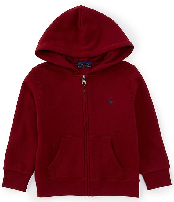 Polo Ralph Lauren Big Boys 8 20 Long Sleeve Fleece Full Zip Hoodie