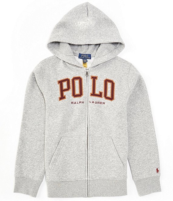 Polo Ralph Lauren Big Boys 8-20 Long Sleeve Logo Full Zip Fleece