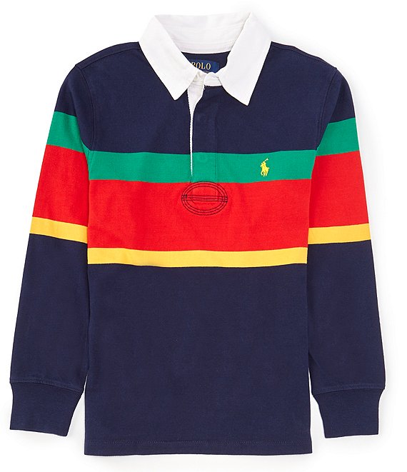 Polo Ralph Lauren Big Boys 8-20 Long Sleeve Striped Jersey Rugby