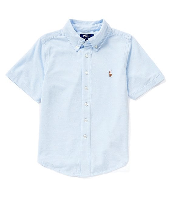 Polo Ralph Lauren Big Boys 8-20 Short Sleeve Knit Oxford Shirt - XL